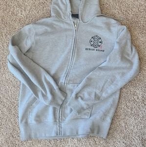 (Japanese Brand) Rescue99 Grey Zip-up Hoodie